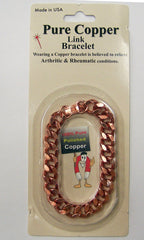 SOLID COPPER HEAVY MENS LINK BRACELET (sold by the piece )