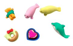 Novelty 4 Piece Eraser Set