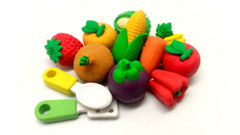 Food and Dessert Design 4 Piece Eraser Set