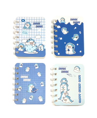 Cute Blue Shark Small Notebook