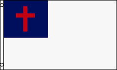 CHRISTIAN CROSS RELIGIOUS 3 X 5 FLAG ( sold by the piece )