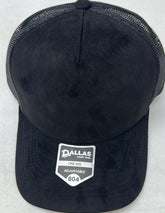 Dallas Hat Co 804 5 Panel Suede HIGH CROWN SLIGHT CURVE Mesh Trucker