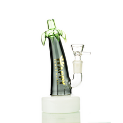 7" Eggplant Water Pipe with Shower and 14mm Male Bowl