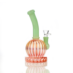 7" Water Pipe Bong Golden Base with 14mm Male Bowl