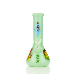 8" Slime Tube Beaker with 14mm Male Bowl