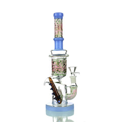14” Shooter fish Zong with Multi Perk Chamber Double Glass Handle and Mouth APROX 700 Grams