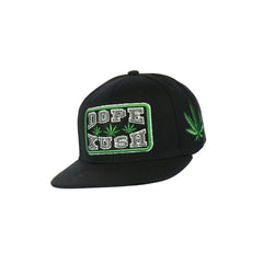 Dope Kush Leaf Embroidered Snapback Hat