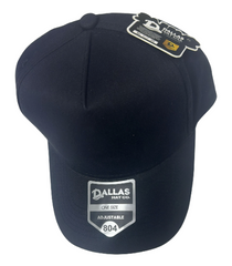 Dallas Hat CO 804 5 Panel HIGH Cotton CROWN SLIGHT CURVE SOLID