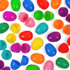 Empty Plastic Easter Eggs - 10 Color 2-1/3" (100 PACK)