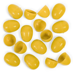Empty Plastic Easter Eggs - Yellow 2-1/3" (100 PACK)