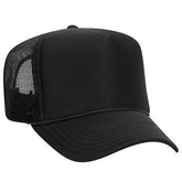 Polyester Foam Front 5-Panel Mesh Back Trucker Hats (Pack of 12)