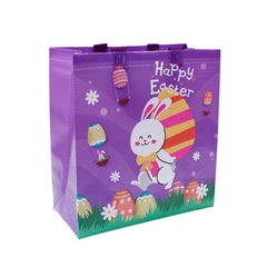 Easter Rabbit Tote Bag Assorted 11.4" (EACH)
