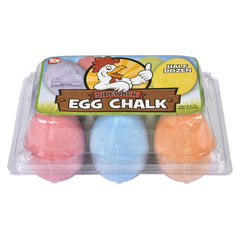 Egg Shape Sidewalk Chalk 2.5" (6 PACK)