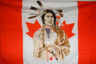 CANADIAN INDIAN FACE 3' X 5' FLAG (Sold by the piece)