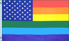 USA RAINBOW 3 X 5 FLAG ( sold by the piece )