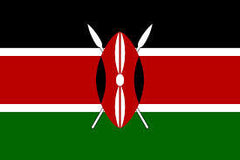 KENYA 3' X 5' FLAG (Sold by the piece)