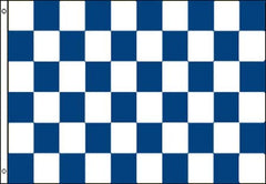 BLUE WHITE 3 X 5 CHECKERED FLAG (Sold by the piece)