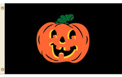 CARVED PUMPKIN FACE halloween 3 X 5 FLAG ( sold by the piece )