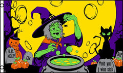 WITCHES BREW halloween 3 X 5 FLAG ( sold by the piece )