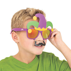 Mardi Gras Sunstaches (EACH)