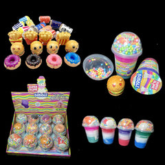 Fast Food Beaded Bubble Slime Kids Toy - Assorted