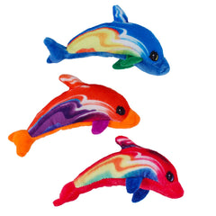 Plush Rainbow Dolphin Assortment 6" (DZ)