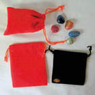 SMALL 3 INCH DRAW STRING VELVET BAGS (Sold by the dozen / 100 PC BY COLOR ) *- CLOSEOUT 20 CENT EA