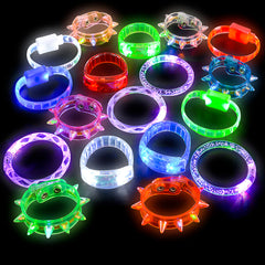 8" Light-Up Bracelet Asst 24pcs/Unit
