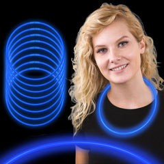 Glow Necklaces - Blue 22" (50 PACK)