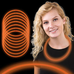 Glow Necklaces - Orange 22" (50 PACK)
