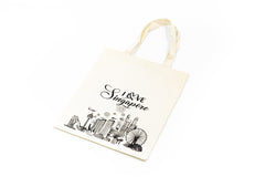 Fabric Tote Bag With Singapore Design