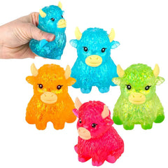 Glitter Sugar Highland Cow Assorted 3" (EACH)