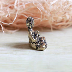 Wholesale Pure Brass Miniature Shakyamuni Buddha Decoration Home Decor Miniature Figurine New Home Decore Decorations for Home