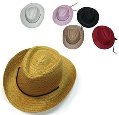 KIDS ASSORTED COLOR COWBOY HATS (Sold by the dozen)