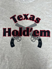 TEXAS HOLDEM GREY SHORT SLEEVE TEE-SHIRT SIZE LARGE (Sold by the piece)