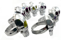 Plastic Jewel Eye Adjustable Size Bulk Rings (sold by dozen or gross 144)