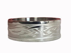 Metal Design Men's Stainless Steel Ring (sold by the piece)