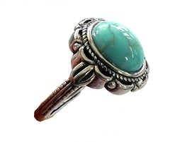 Adjustable Turquoise Color Stone Ring (sold by the piece or dozen)