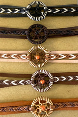 DREAM CATCHER LEATHER ADJUSTABLE BRACELETS (Sold by the piece or dozen)