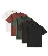 AXISM 5 PCS DARK HUES PASTELS BUNDLE DRI EASE OVERSIZED TSHIRT