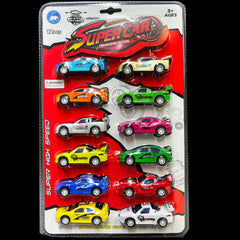12Pcs Set Super Pull Back Car