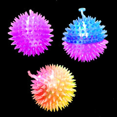 LED Spikey Return Squeaker Ball