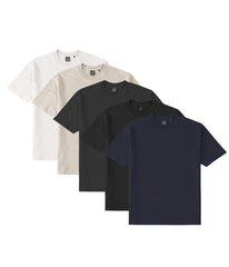AXISM 5 PCS NEUTRAL BUNDLE DRI EASE OVERSIZED TSHIRT