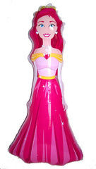 PRINCESS WITH TIARA 36 INCH INFLATABLE ( sold by the dozen )