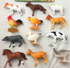 PLAY RUBBER 6 INCH FARM ANIMALS ( sold by the PACK OF 6 ASST farm animals )