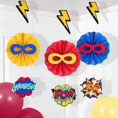 Superhero Hanging Decoration Assortment (3 PACK)
