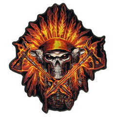 JUMBO FIRE HEADDRESS AXES PATCH 6 INCH (Sold by the piece)