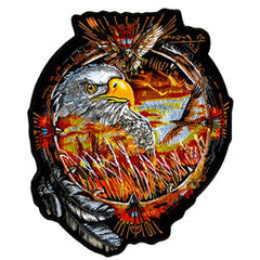JUMBO EAGLES DREAMCATCHER PATCH 6 INCH (Sold by the piece)