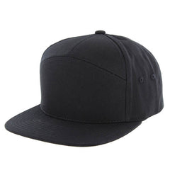 Kamel 707 7 Panel Flat Adjustable Snapback Solid Trucker Cap