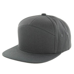Kamel 707 7 Panel Flat Adjustable Snapback Solid Trucker Cap